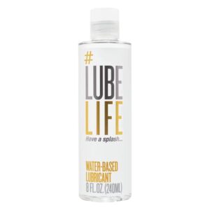 #LubeLife Water Based Personal Lubricant, 8 Ounce Lube for Men, Women and Couples (Free of Parabens, Glycerin, Silicone and Oil)