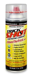 Trick Shot® Penetrating Lubricant | Non-Toxic, Eco-Friendly Penetrating Oil with Straight-Shooter Nozzle | Industrial Strength Rust Penetrating Spray Lubricates, Protects & Cleans | 11-Ounces, 1 Can