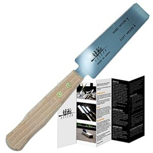 SUIZAN Japanese Flush Cut Saw Small Hand Saw 5 Inch Pull Saw for Hardwood and Softwood Woodworking tools Trim Saw