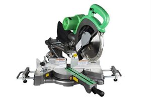 Metabo HPT 10-Inch Sliding Compound Miter Saw, Adjustable Laser Guide, Double Bevel, Electronic Speed Control, 12 Amp Motor, Electric Brake (C10FSHS)