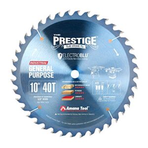 Amana Tool - PR1040C Electro-Blu Carbide Tipped Prestige General Purpose 10 Inch Dia 40T A