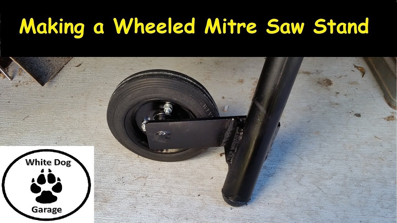Add Wheels to Miter Saw Stand Power Saws Guide