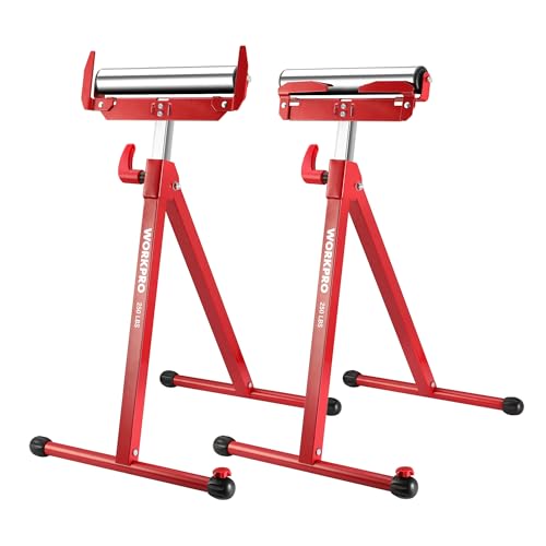 Adjustable Table Saw Roller Stand, With Quick Release Tool Mounting System, Miter Saw Stand 500 Lbs Weight Load, 34-inch Height Up To 114 Inches - PM-4000